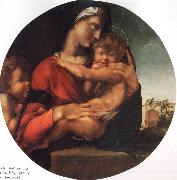BERRUGUETE, Alonso, Madonna and Child with the Young St.Fohn